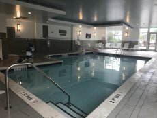 Spacious indoor pool