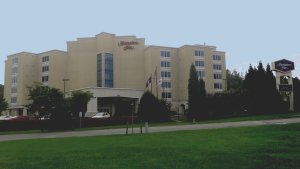 A view of the Hampton Inn Salem VA